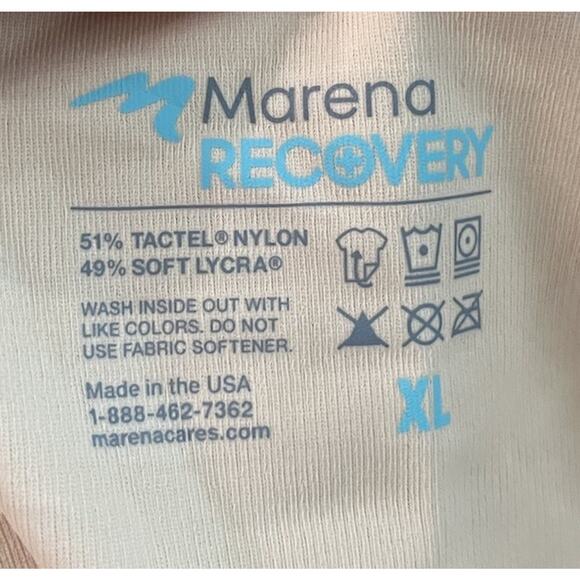 Marena Recovery Beige Zipper Front Shoulder Hook & Loop Women's Vest Bra Size XL - Picture 3 of 4